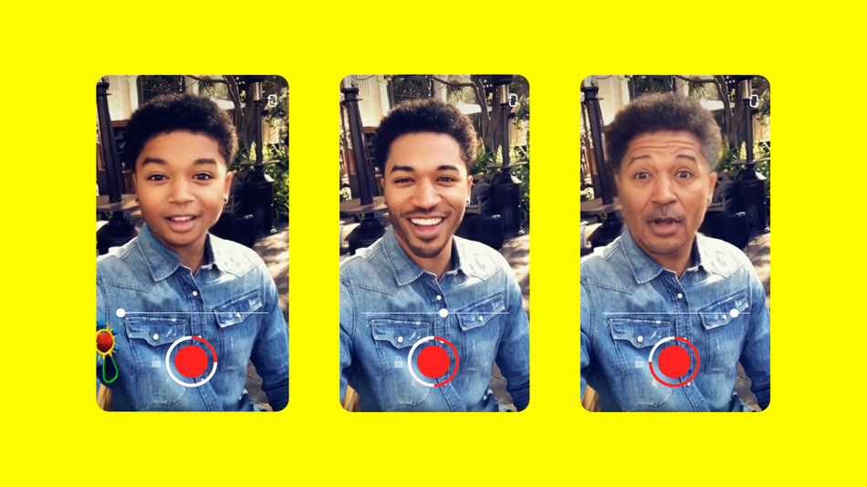 Snapchat aging filter