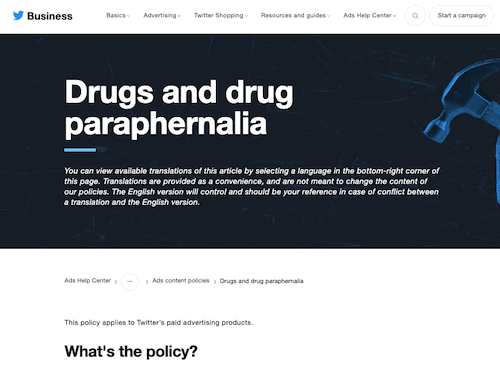 Twitter Drugs THC CBD restrictions and policy.png