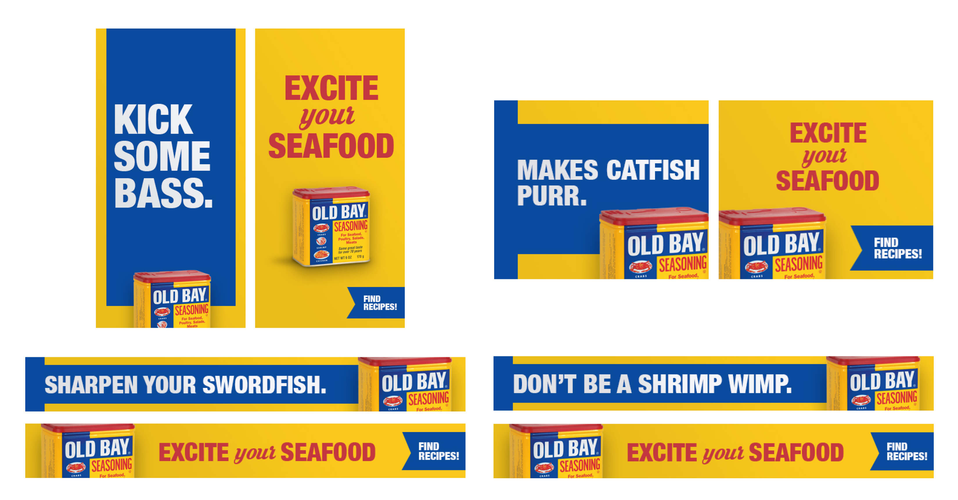 OLD BAY Excite your Seafood online banners OLD BAY Excite your Seafood online banners